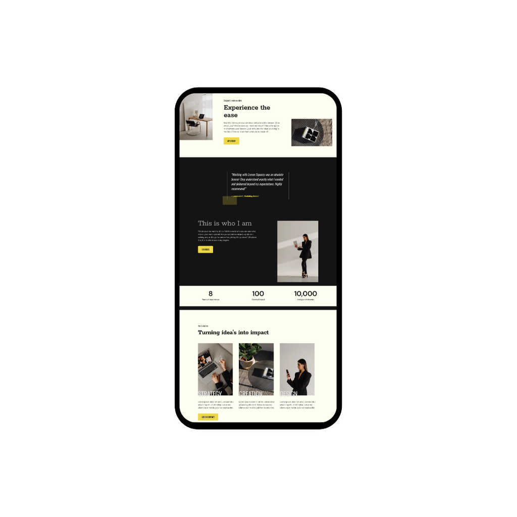Lemon Squeezy - ZZP Website template